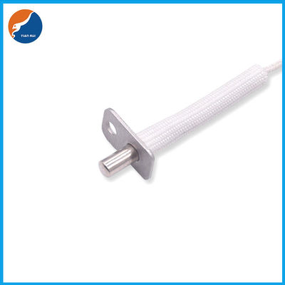 SS304 Flanged Probe Temperature Sensor For Oven Silicone Sleeve Analog Interface
