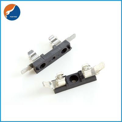 Copper Alloy PCB Holder Fuse Block Used For 6.35x31.8mm Glass Ceramic Fuses