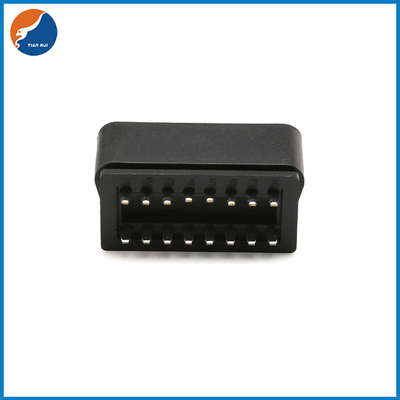 Customized 12V 24V 16 Pin Male OBD II OBD 2 Female OBD2 Connector With Lock For Car Diagnostic Instrument